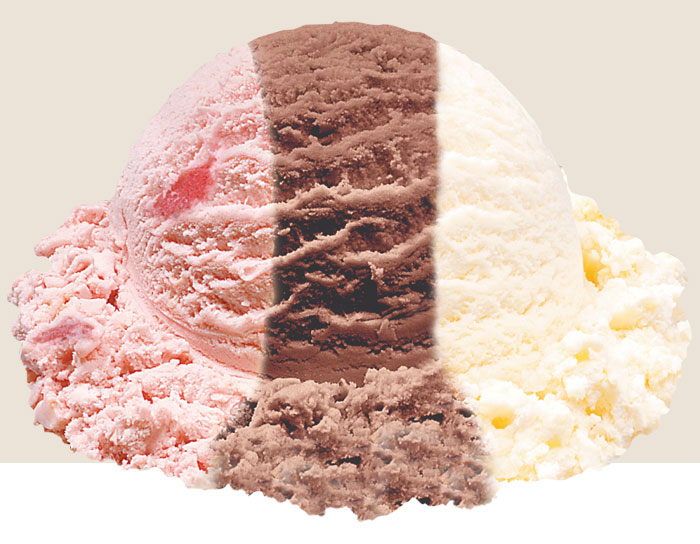 Vanilla / Chocolate / Strawberry Ice Cream Flavor | Stewart's Shops