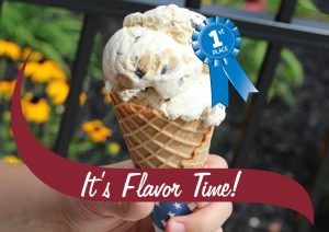 Stewart's Vanilla ice cream cone