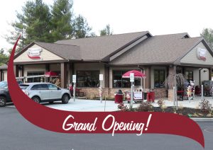 Grand Opening! The new Chestertown Stewarts shop with the wave over it.