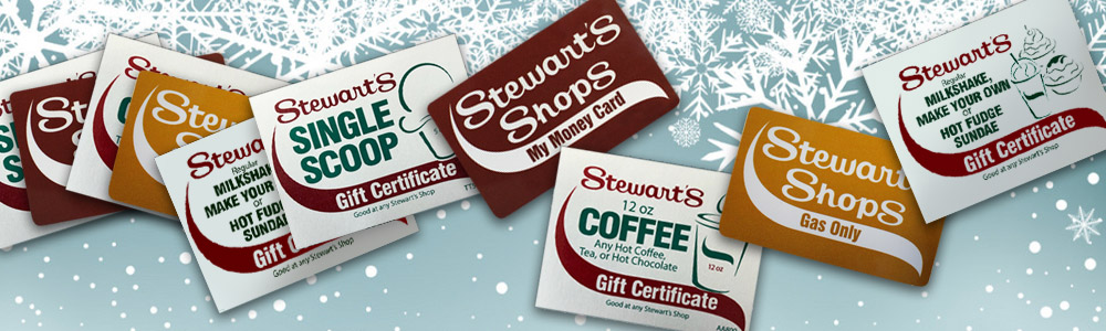 Last Minute Stocking Stuffers: Get to Stewart's for Gift Cards