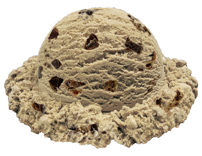 Sweet Bourbon Cold Brew ice cream scoop
