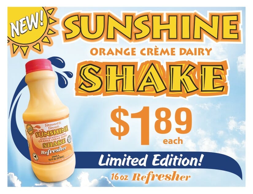 Sunshine Shakes Are Here Stewart's Shops