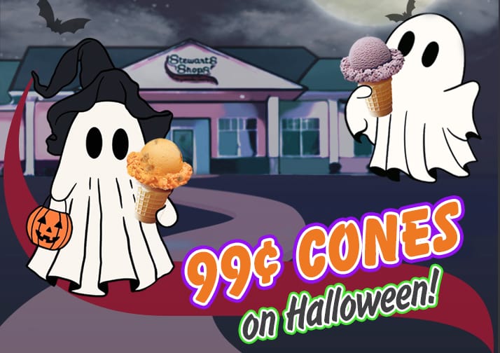 Stewart's celebrates Halloween with 99 cent ice cream cones